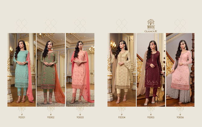 MOHINI GLAMOUR Latest Fancy Designer Festive Wear Georgette Embroidered with Handwork Sleeve work with Santun inner Salwar Suit Collection

 